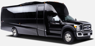 black limousine van